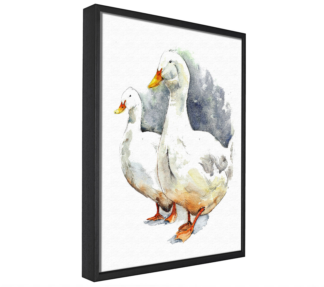 A picture of a Geese framed canvas print sold by Wallart-Direct.co.uk