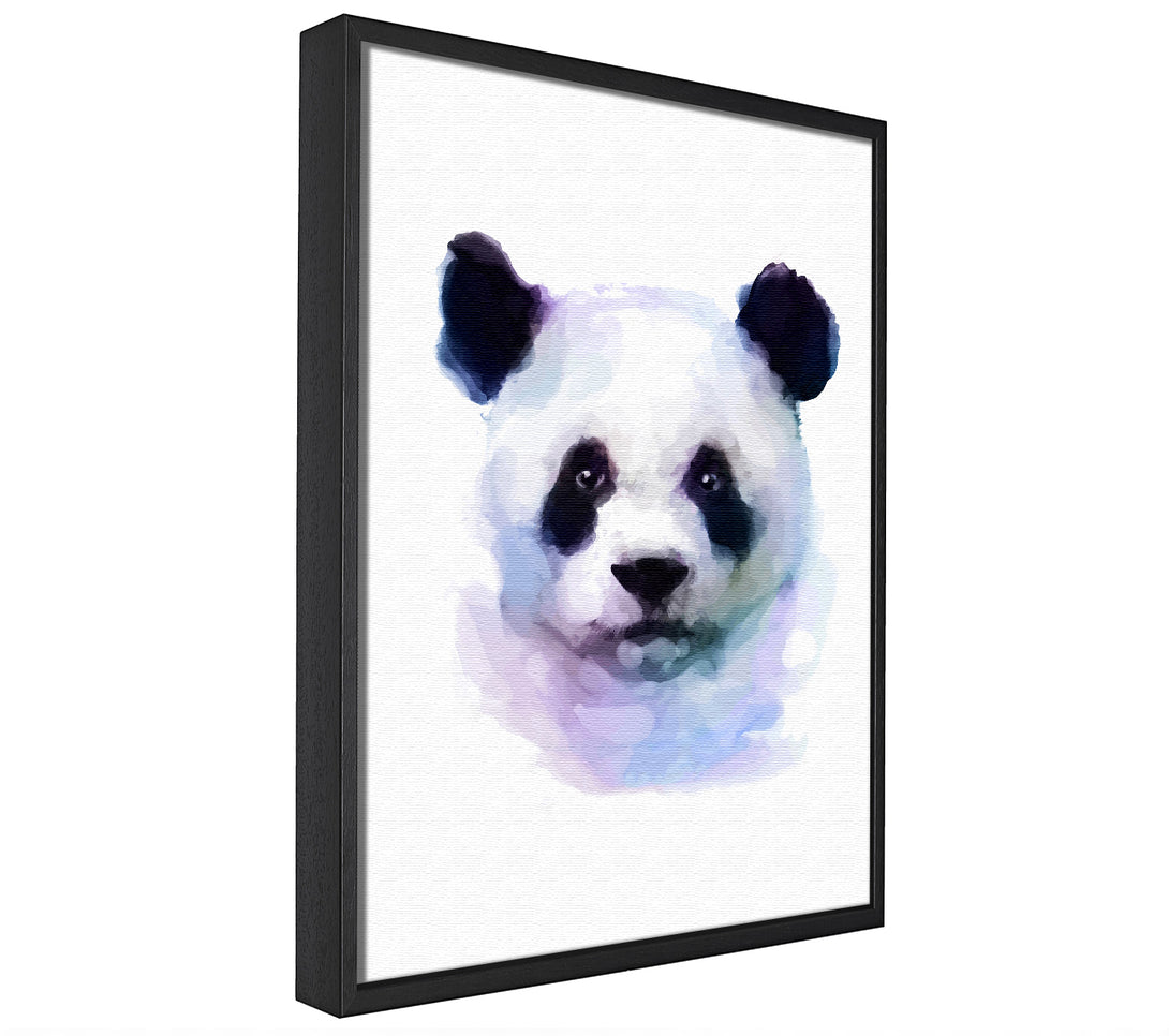 A picture of a Panda Face framed canvas print sold by Wallart-Direct.co.uk