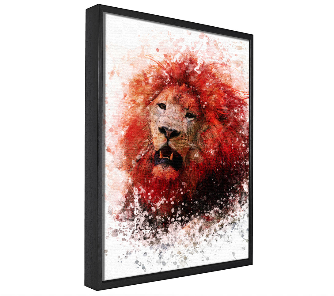 A picture of a Red Lion Roar framed canvas print sold by Wallart-Direct.co.uk