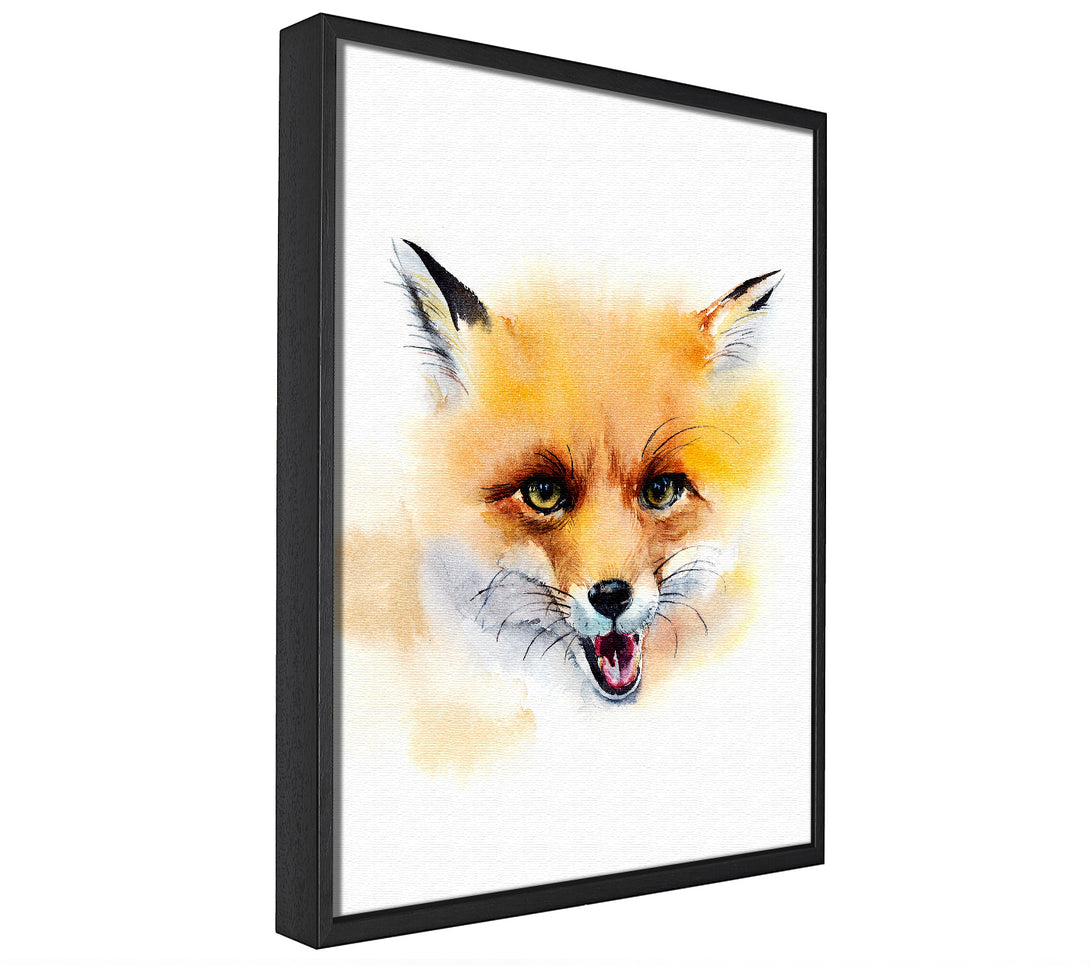 A picture of a Cheeky Fox framed canvas print sold by Wallart-Direct.co.uk