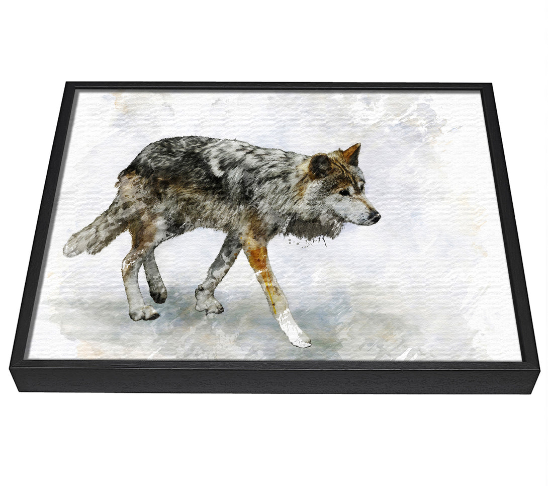 A picture of a Wolf Trek framed canvas print sold by Wallart-Direct.co.uk