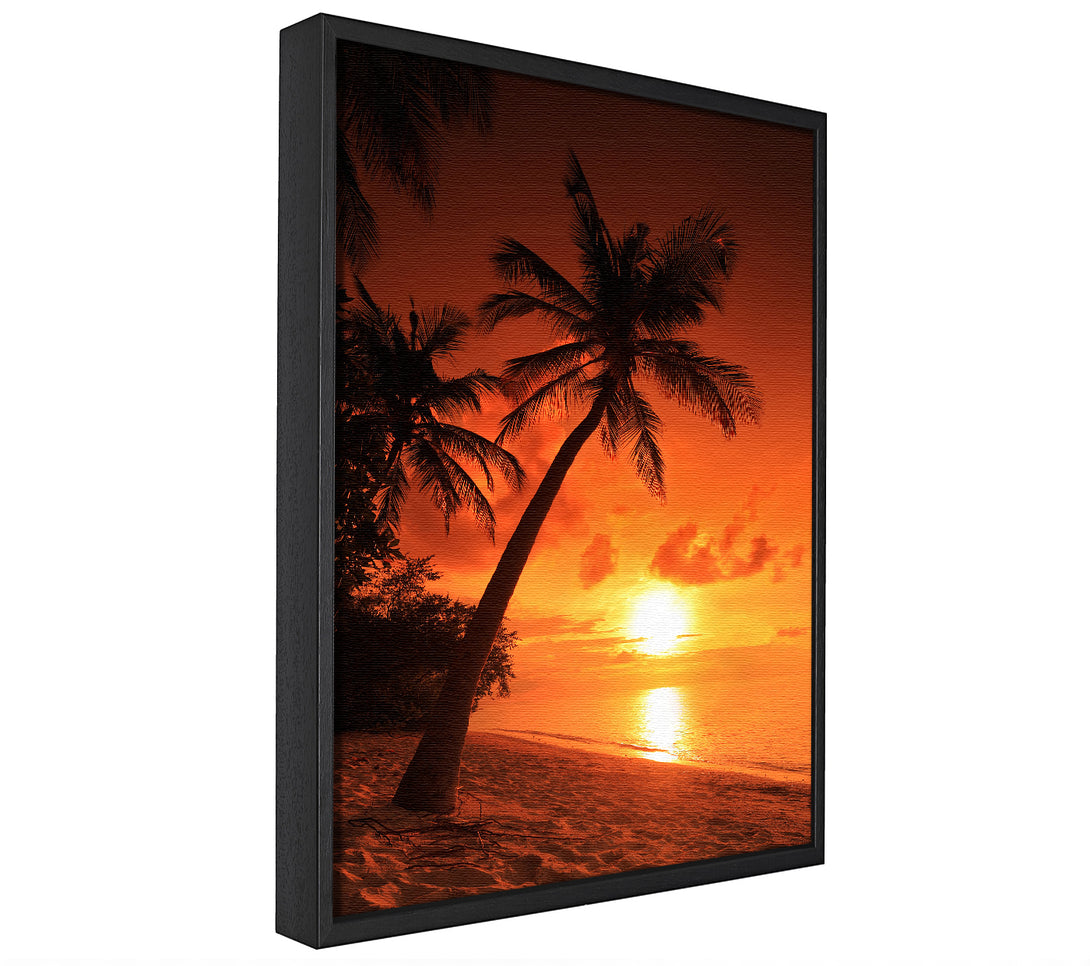 A picture of a Thailand Sunset framed canvas print sold by Wallart-Direct.co.uk