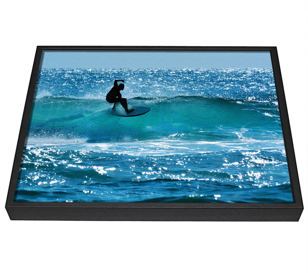 A picture of a California Surfer framed canvas print sold by Wallart-Direct.co.uk