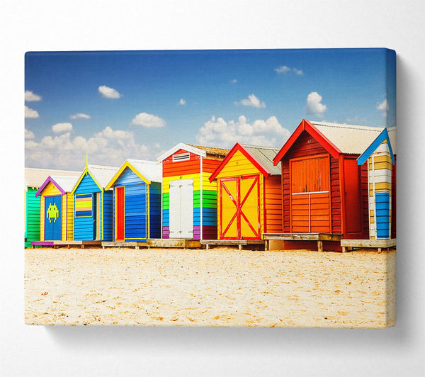 Colourful Beach Huts