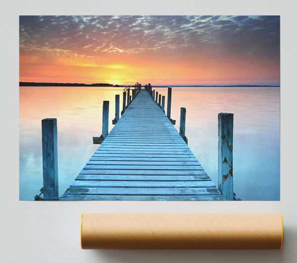 Peaceful Boardwalk Skies