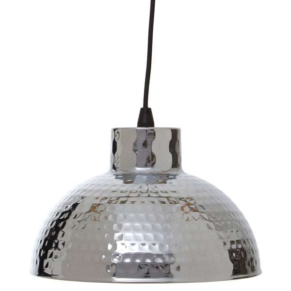 Modern Industrial Chrome Pendant Lighting Fixture