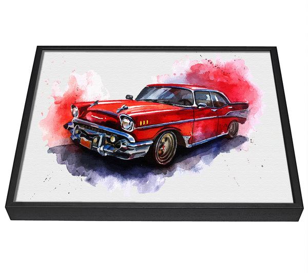 A picture of a Chevrolet 1950's Classic framed canvas print sold by Wallart-Direct.co.uk