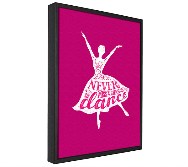 A picture of a Never Miss A Chance To Dance 2 framed canvas print sold by Wallart-Direct.co.uk