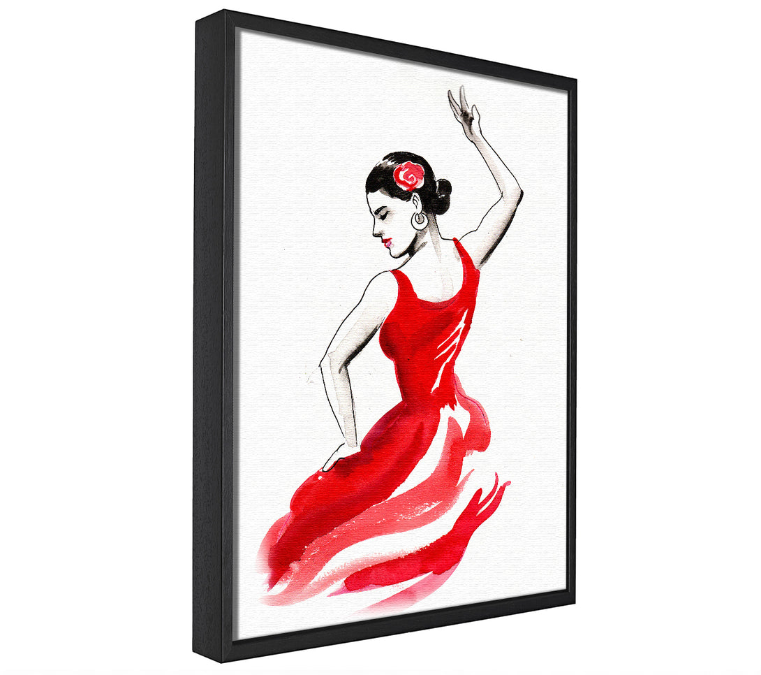 A picture of a Flamenco 17 framed canvas print sold by Wallart-Direct.co.uk