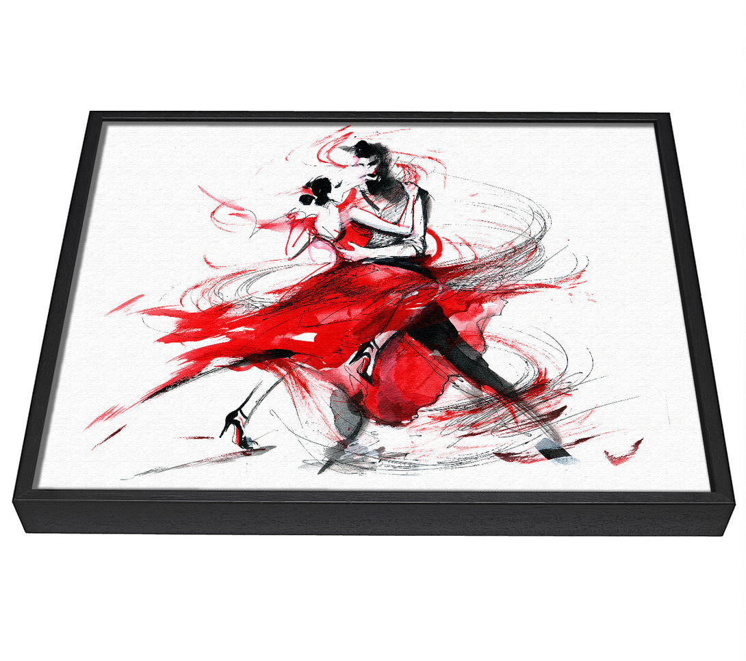 A picture of a Flamenco 12 framed canvas print sold by Wallart-Direct.co.uk