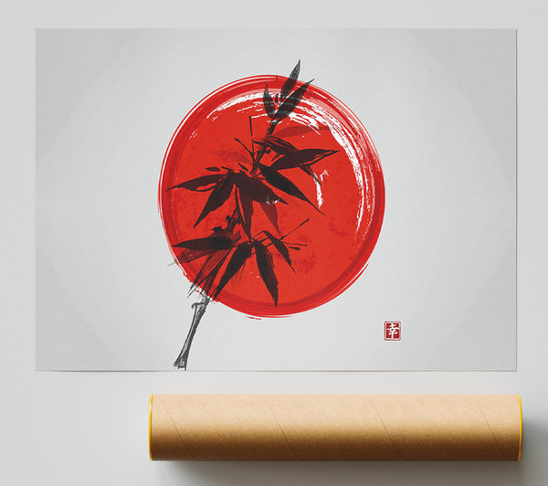 Bamboo Against The Red Sun