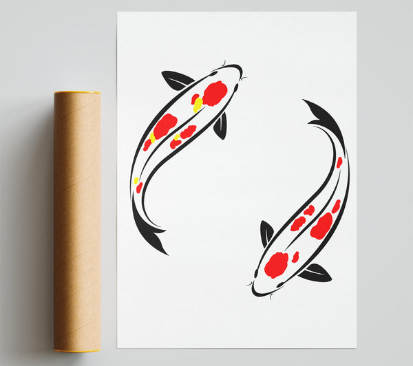 Japanese Twin Koi