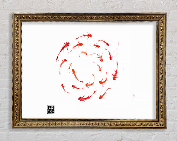 Koi Fish In The Circle Of Life