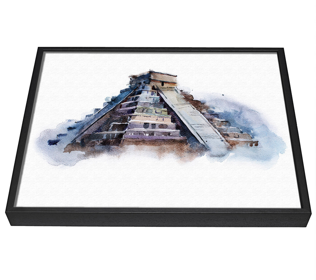 A picture of a Egyptian Pyramids 3 framed canvas print sold by Wallart-Direct.co.uk