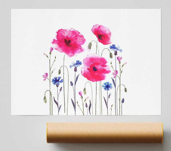 Pink Poppy Abstract