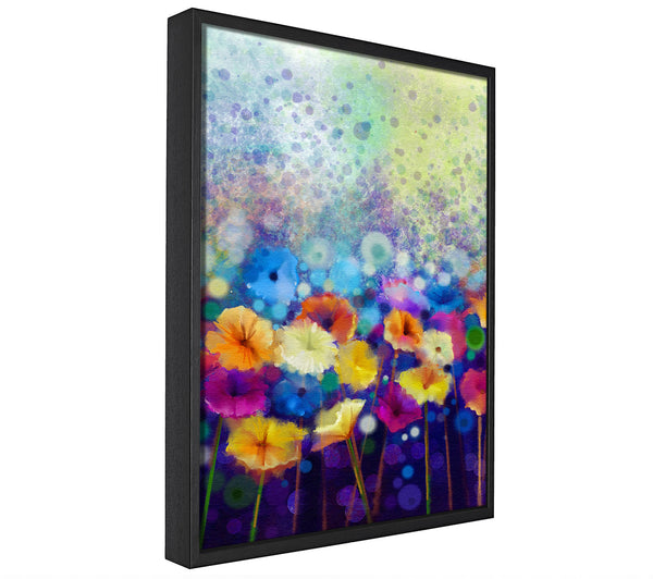 A picture of a Eye Of The Petals framed canvas print sold by Wallart-Direct.co.uk