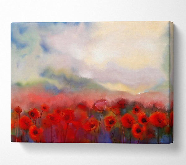 Poppy Field Abstract