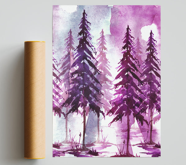 Purple Tree Line