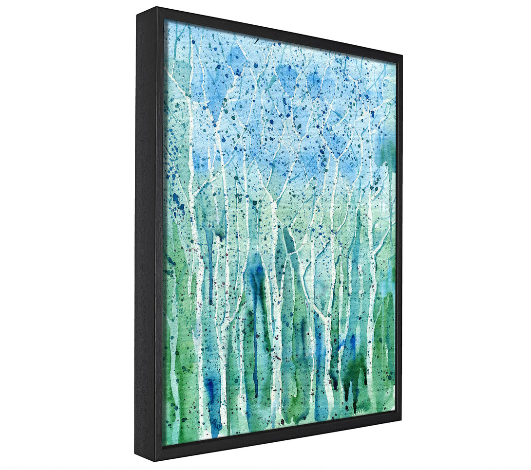 A picture of a Tree Splash framed canvas print sold by Wallart-Direct.co.uk