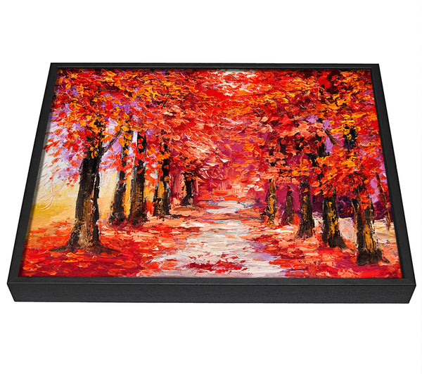 A picture of a Red Delight framed canvas print sold by Wallart-Direct.co.uk