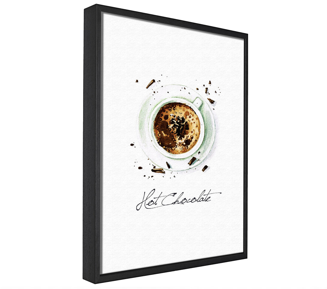 A picture of a Hot Chocolate framed canvas print sold by Wallart-Direct.co.uk