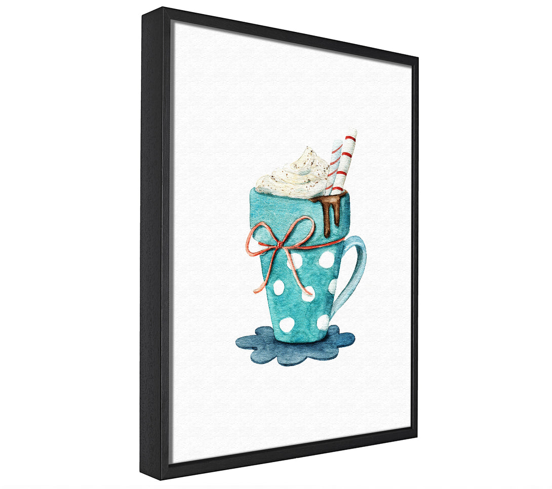 A picture of a Hot Chocolate Delight framed canvas print sold by Wallart-Direct.co.uk