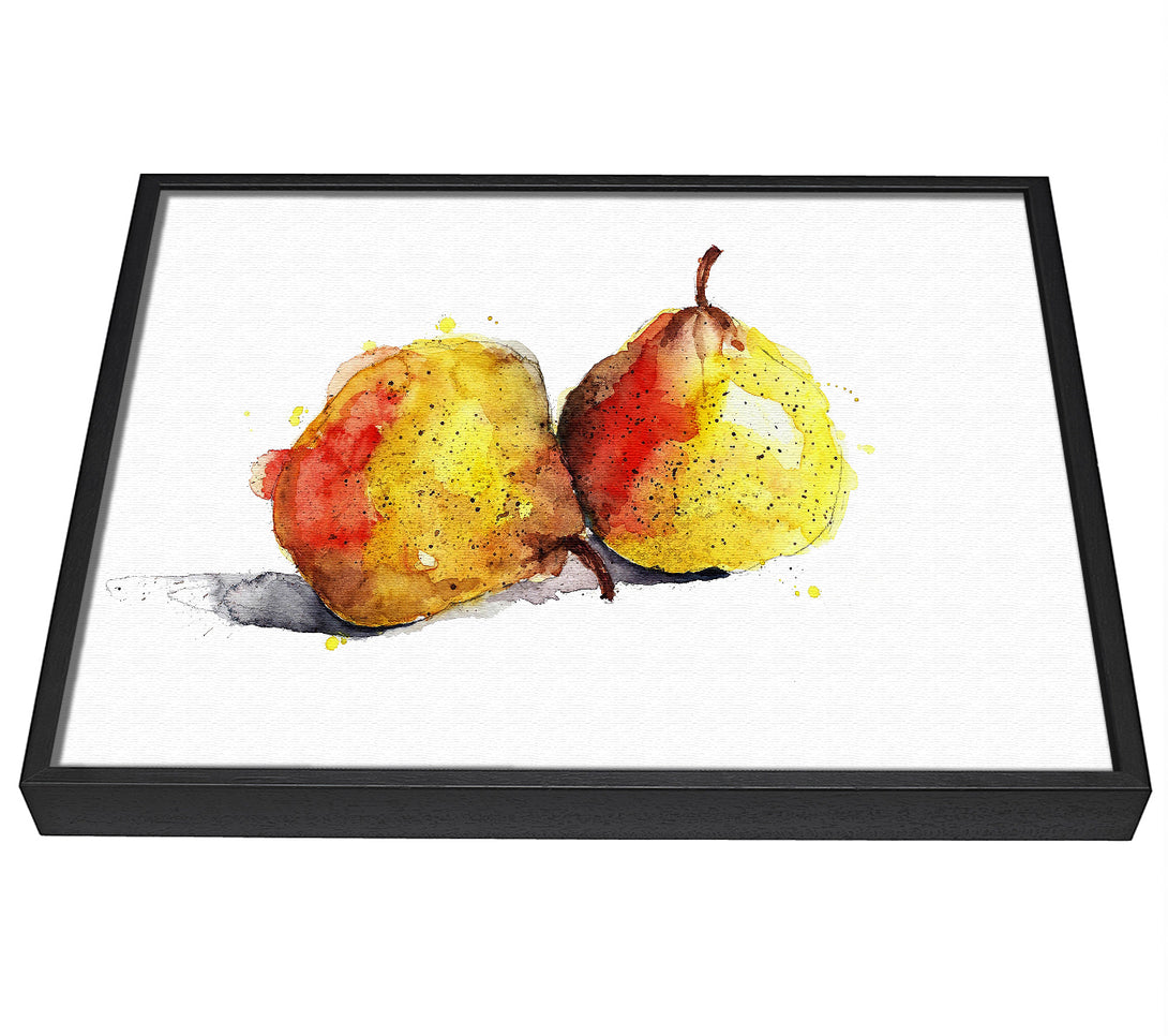 A picture of a Pear Duo 2 framed canvas print sold by Wallart-Direct.co.uk