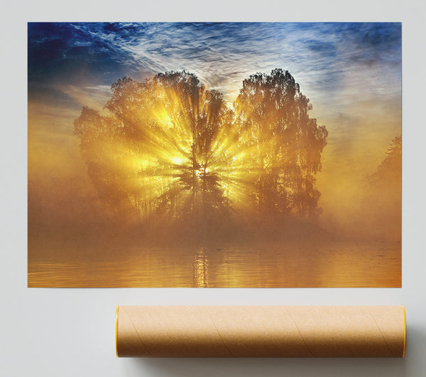 Golden Sunburst Tree