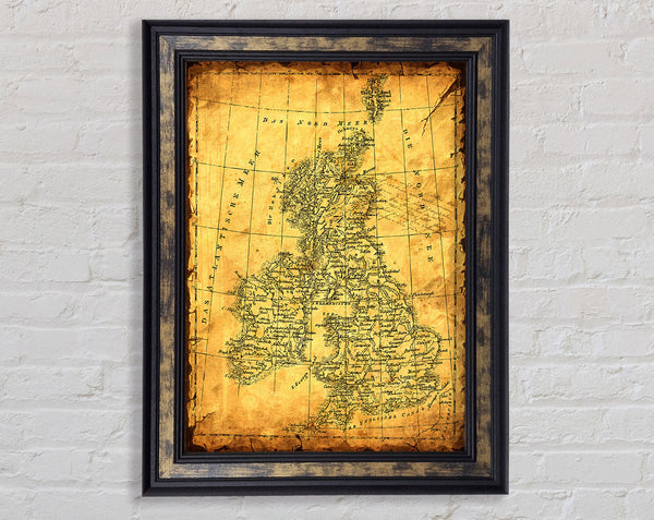 Vintage UK Map