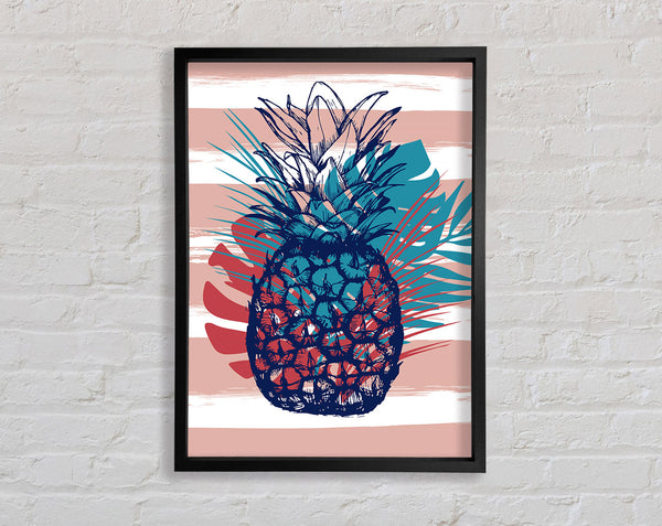 Pop Art Pineapple Palm Leaves