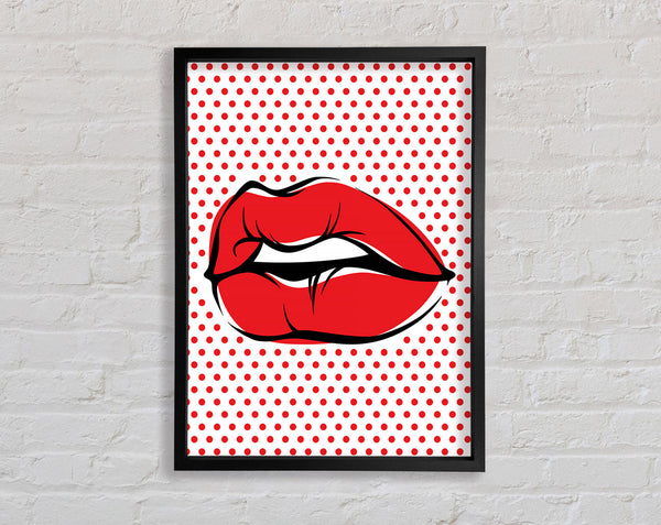 Red Lips On Pokerdots