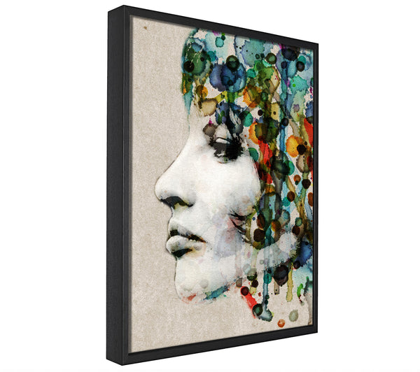 A picture of a Vintage Woman framed canvas print sold by Wallart-Direct.co.uk