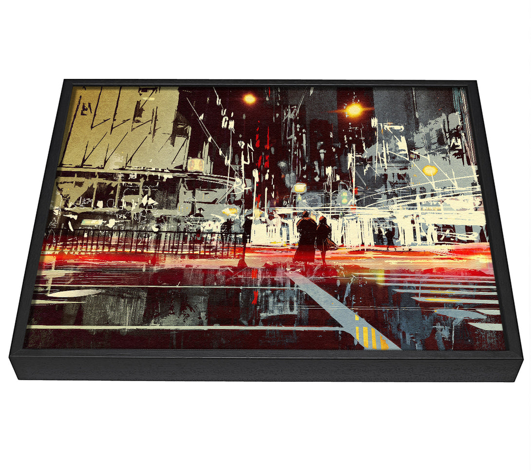 A picture of a Energy Of The City framed canvas print sold by Wallart-Direct.co.uk