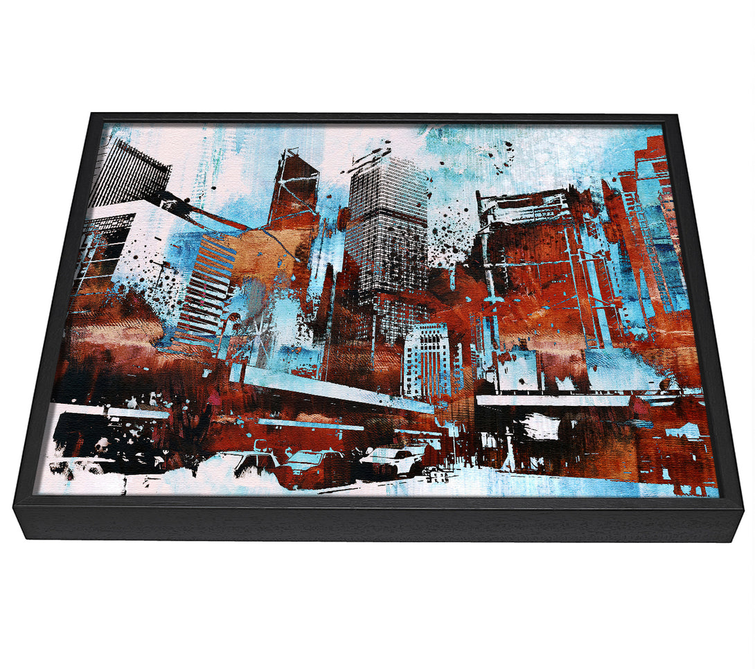 A picture of a Chocolate City Blues 1 framed canvas print sold by Wallart-Direct.co.uk