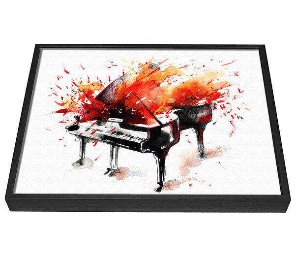 A picture of a Piano Blast framed canvas print sold by Wallart-Direct.co.uk