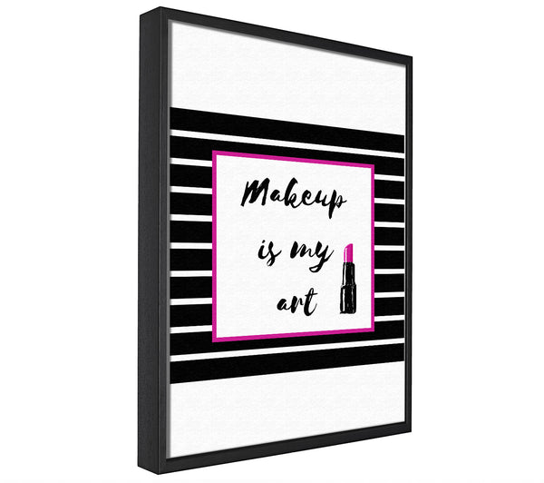 A picture of a Makeup Is My Art framed canvas print sold by Wallart-Direct.co.uk