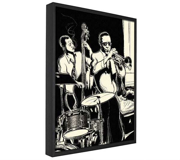 A picture of a Blues Band framed canvas print sold by Wallart-Direct.co.uk