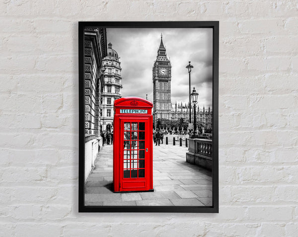 Red Phone Box Next To Big Ben