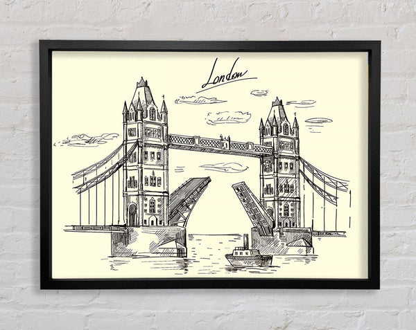 Tower Bridge Outline 5