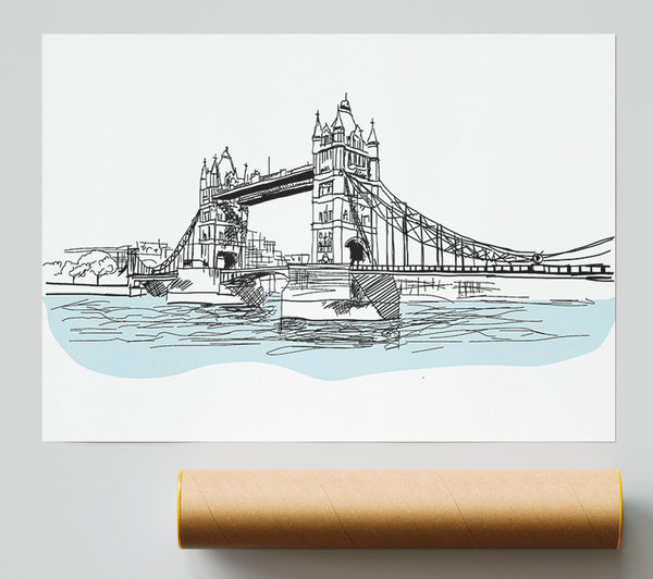 Tower Bridge Outline 3