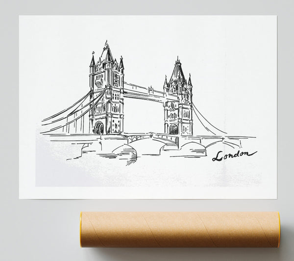 Tower Bridge Outline 2