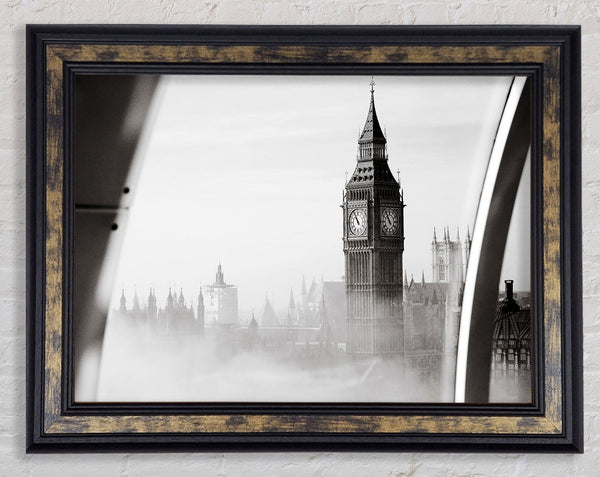 Big Ben Through The London Eye Mist