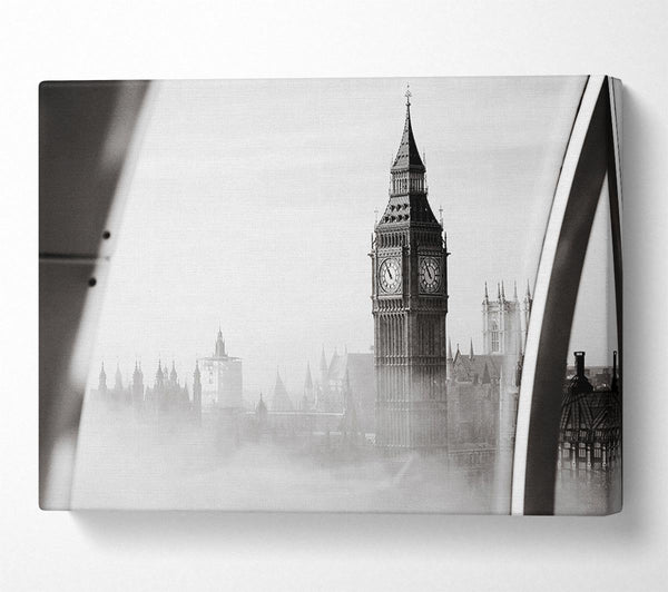 Big Ben Through The London Eye Mist