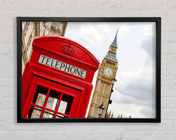 Red Telephone Box Next To Big Ben