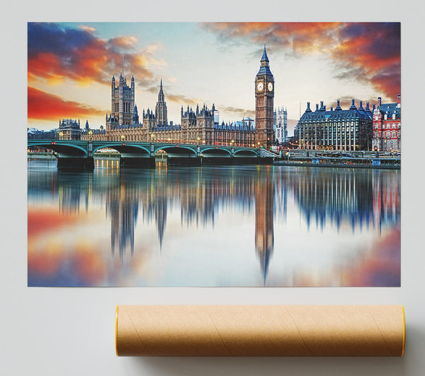 Stunning Reflections Of The Houses Of Parliament