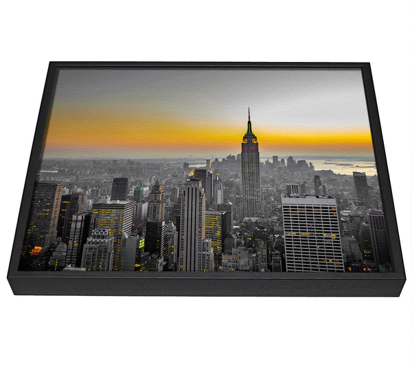 A picture of a Golden framed canvas print sold by Wallart-Direct.co.uk