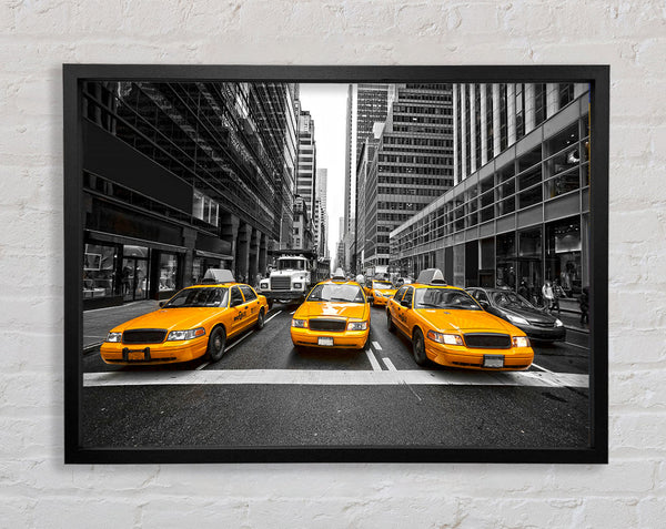 Yellow Taxi Cabs In NYC