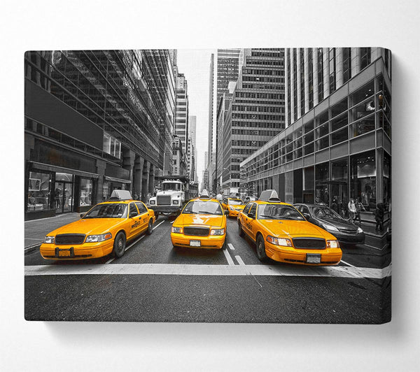 Yellow Taxi Cabs In NYC