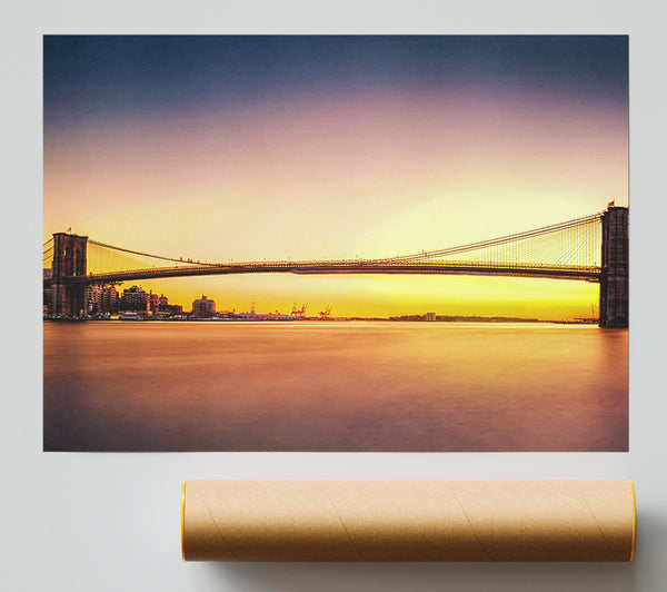 Sunset Over Brooklyn Bridge