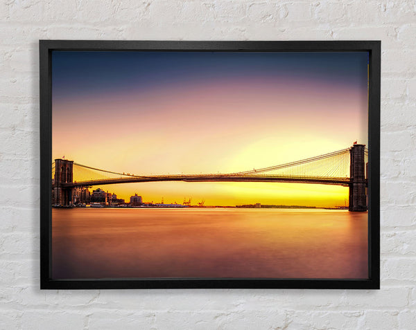 Sunset Over Brooklyn Bridge